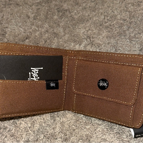 Stussy Brown Plaid Wallet - Picture 4 of 5